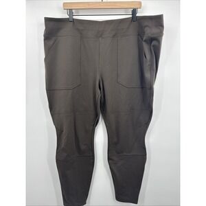 Carhartt Fitted Force Midweight‎ Utility Leggings Womens 2X 22W-24W Brown Plus